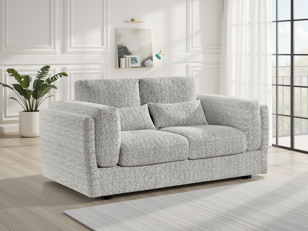 20250804_145850_0020bae3-624b-4b5e-9353-f32902a2248c Bari Sofa Grey 2 Seater - Image 1