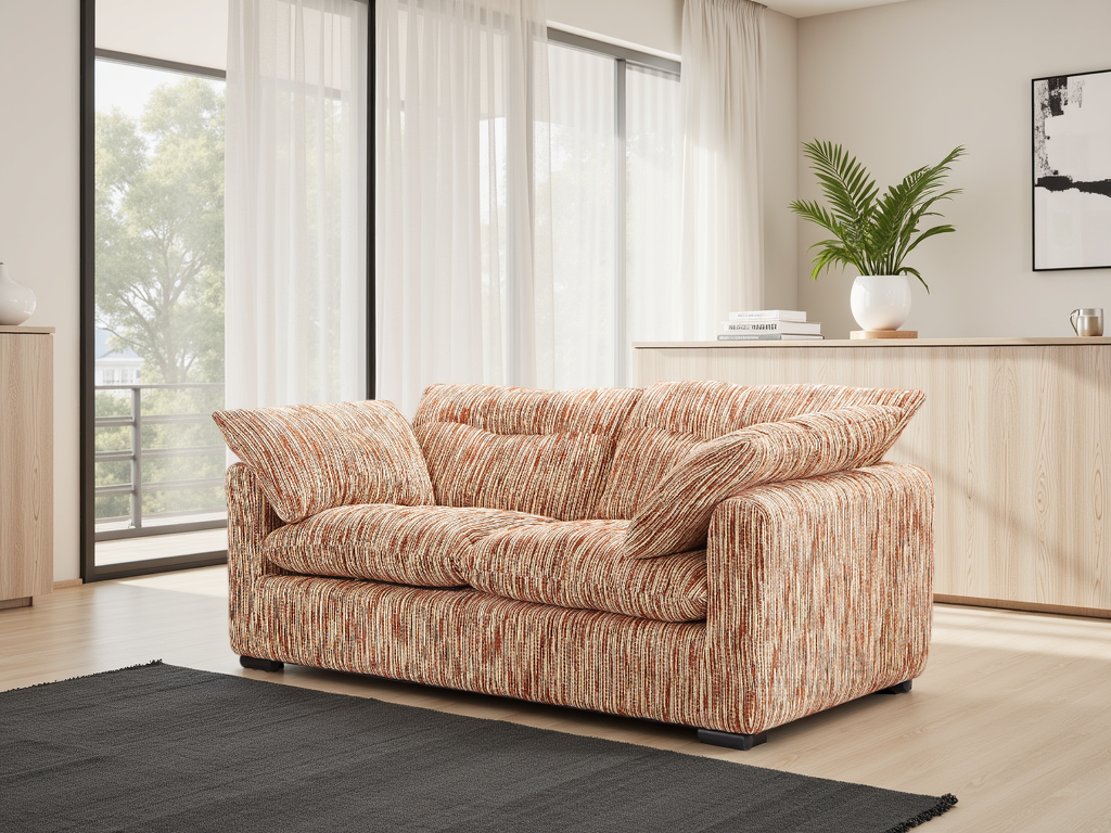 20251127_174812_d4193630-d7c2-44ab-845f-64d7e60c2796 Quetta Sofa Rust/Beige 2 Seater - Image 1
