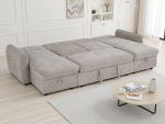 Moscow Sofabed Beige U Shape Corner - Image 4
