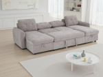 Moscow Sofabed Beige U Shape Corner - Image 5