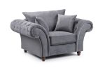 Windsor Fullback Sofa Grey Armchair - Image 2