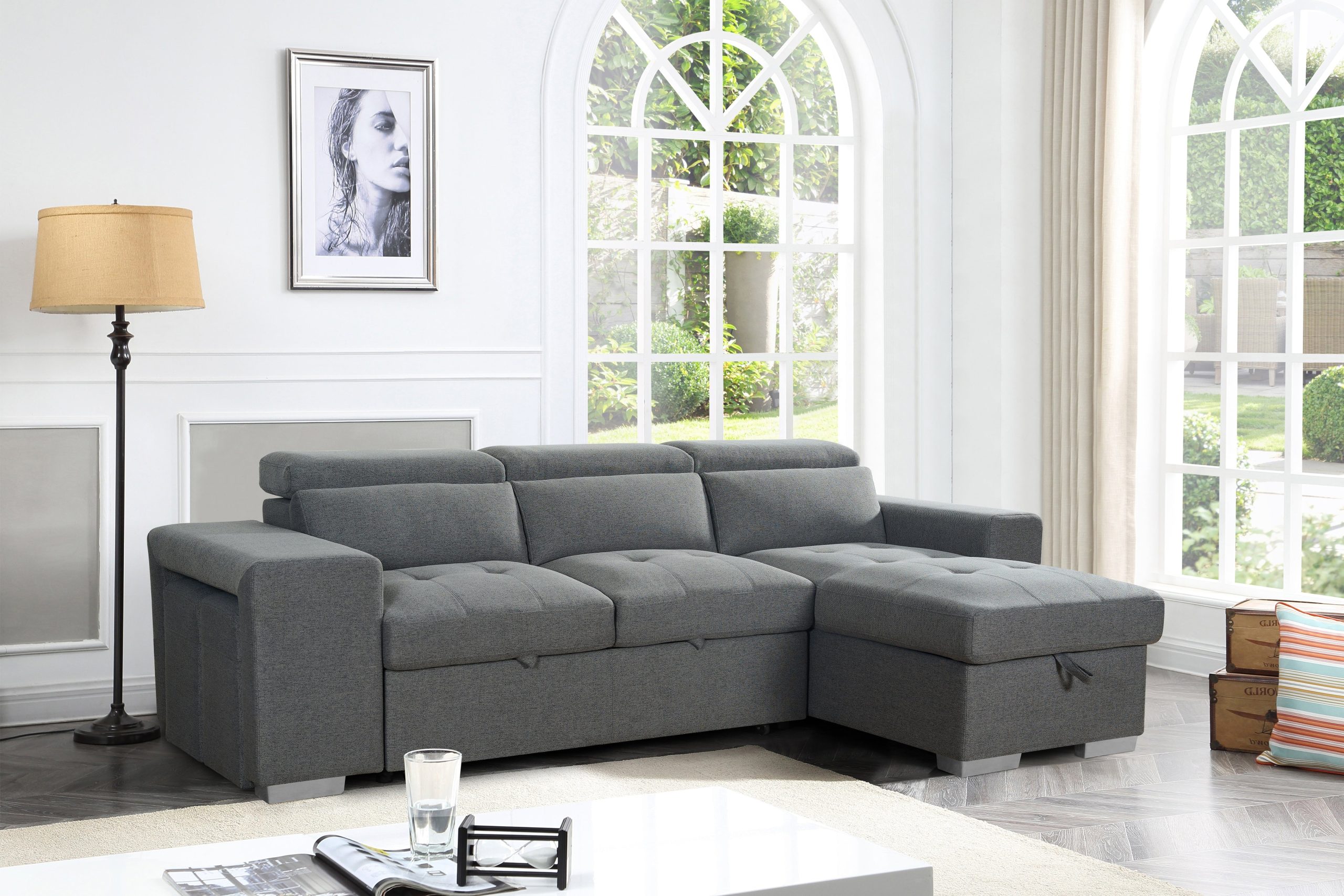 Artemis Sofabed Grey Universal Corner - Image 9