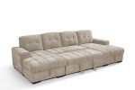 Palermo Sofabed Beige U Shape Corner - Image 3