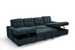 Palermo Sofabed Teal U Shape Corner - Image 3