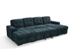 Palermo Sofabed Teal U Shape Corner - Image 2