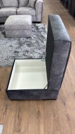 Serena Sofa Black Footstool - Image 3