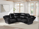 Myra Recliner Sofa Black Large Corner - Image 3