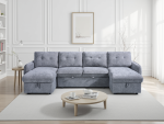 Moscow Sofabed Grey U Shape Corner - Image 2