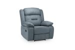 Novie Recliner Sofa Grey Fabric Armchair - Image 2