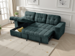 Palermo Universal Corner Sofabed Teal - Image 2