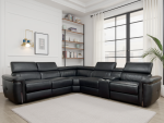 Somerville Electric Recliner Sofa Black Large Corner - Image 3