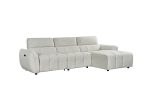 Turin Electric Recliner Sofa Silver Right Hand - Image 2