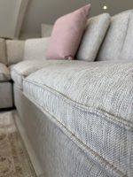 Santorini Sofa Grey Large Corner with Footstool - Image 6