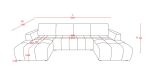 Shanghai Luxury Beige U Shape Corner Sofabed - Image 5