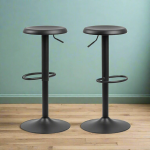 Finch Black Bar Stool without Back Set of 2