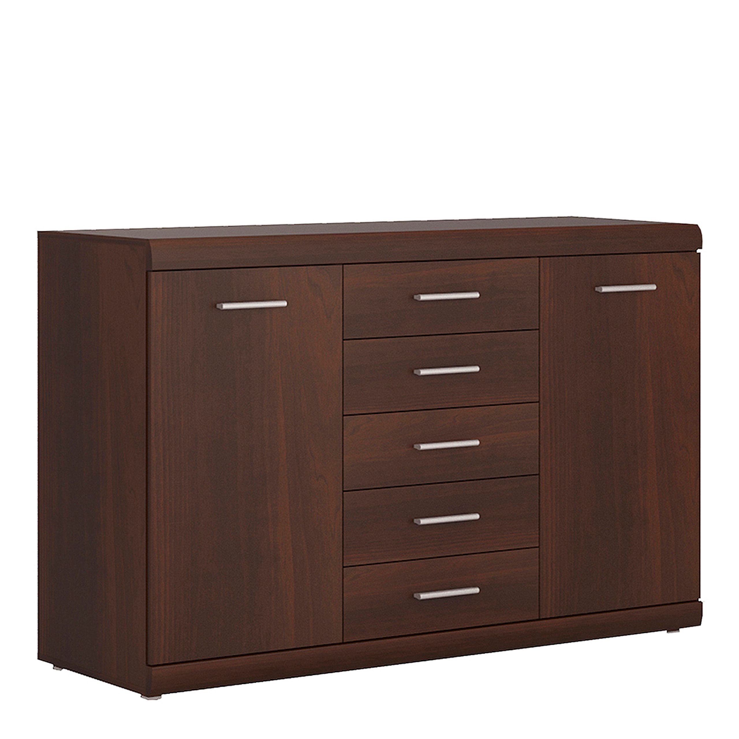 4014143P_1 Imperial 2 Door 5 Drawer Sideboard in Dark Mahogany Melamine - Image 1