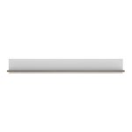 Chelsea Living Wall Shelf in White with a Truffle Oak Trim - Image 2