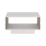 Chelsea Living Small Designer Coffee Table in White with a Truffle Oak Trim - Image 2