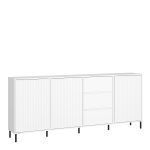 Avenale Sideboard 3 Door 3 Drawer in Alpine White High Gloss