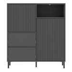 Avenale Sideboard 2 Door 2 Drawer in Anthracite - Image 2