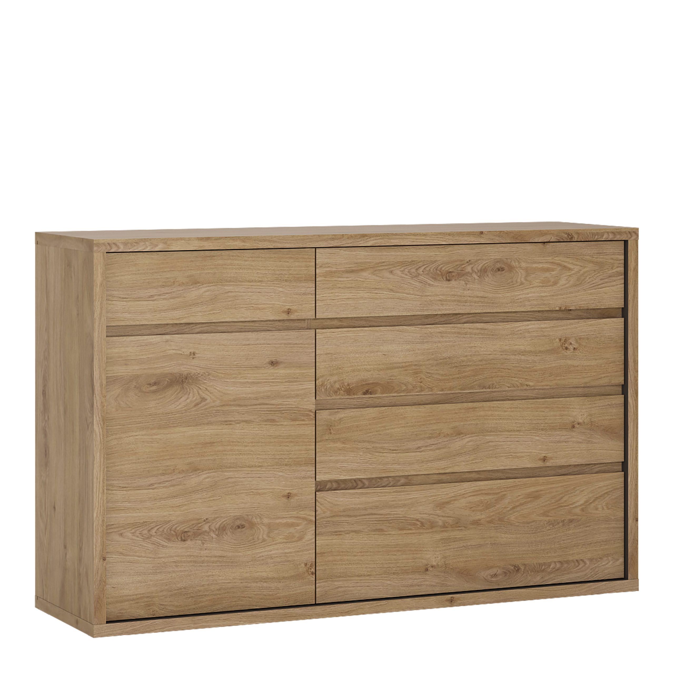 4194261_1 Shetland 1 Door 5 Drawer Cupboard - Image 1