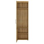 Cortina Tall Glazed Display Cabinet (LH) in Grandson Oak - Image 3
