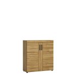 Cortina 2 Door Shoe Cabinet in Grandson Oak - Image 3