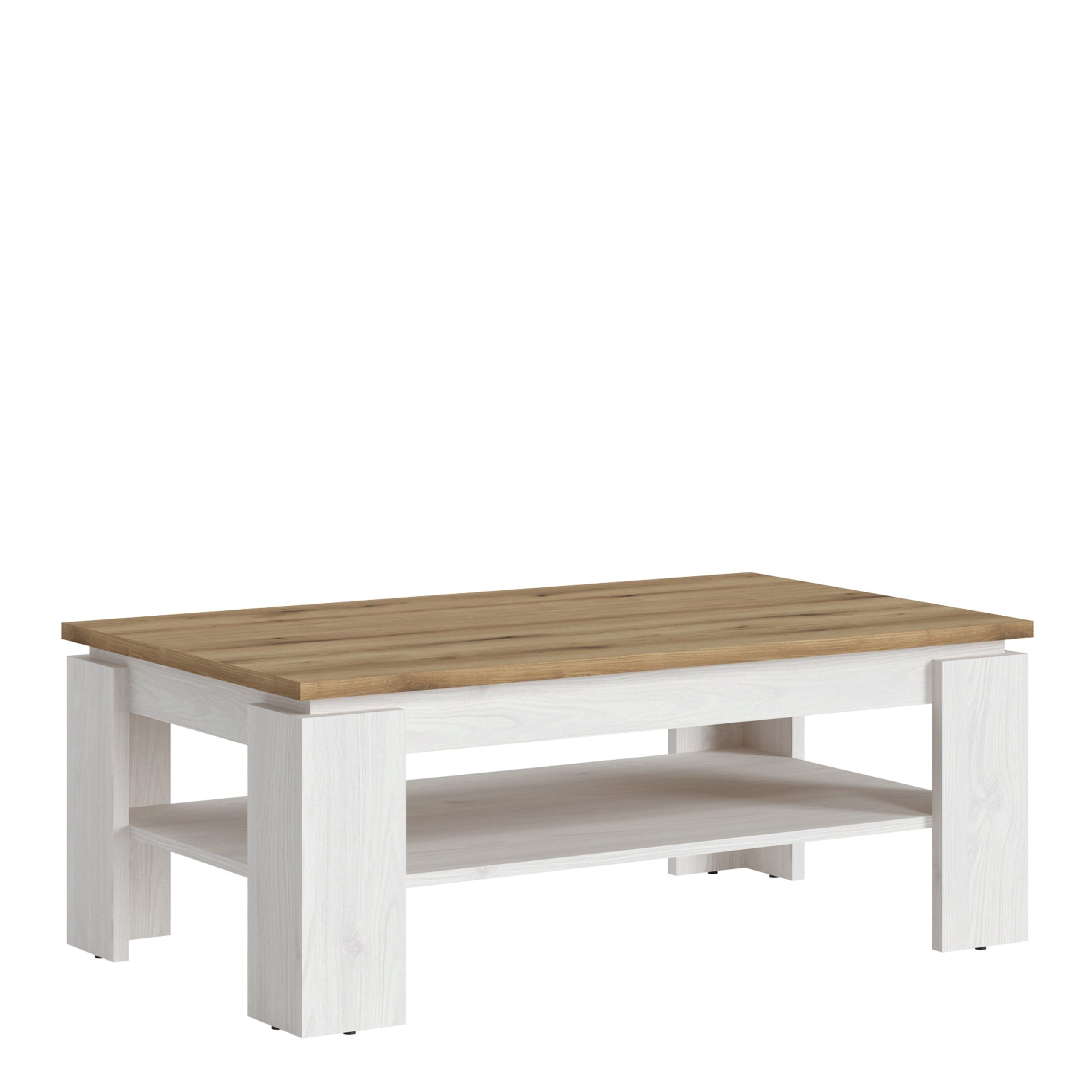 4487454_1 Celesto Coffee Table in White and Oak - Image 1