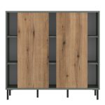 Darwin Sideboard 2 Door in Green/Oak - Image 3