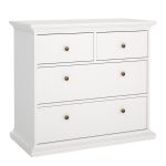 Paris Chest of 4 Drawers in White - Image 3