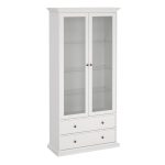 Paris China cabinet in White