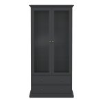Paris China cabinet in Matt Grey - Image 2