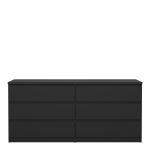 Naia Wide Chest of 6 Drawers (3) in Black Matt - Image 2