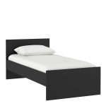 Naia Single Bed 3ft (90 x 190) in Black Matt - Image 3