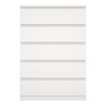 Naia Chest of 5 Drawers in White - Image 2