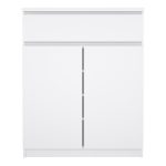 Naia Sideboard 1 Drawer 2 Doors in White High Gloss - Image 2