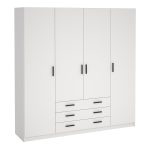 Sprint Wardrobe with 4 Doors and Drawers - Image 2