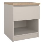 Naia Bedside 1 Drawer 1 Shelf in Cashmere Jackson Hickory