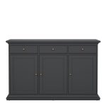 Paris Sideboard with 3 doors and 3 drawers in Matt Grey - Image 2