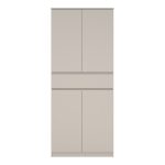 Naia Shoe cabinet with 4 Doors 1 Drawer in Cashmere - Image 2