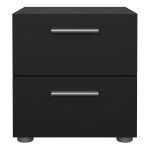 Pepe Bedside 2 Drawers in Black - Image 2