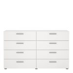 Pepe Wide Chest of 8 Drawers (4) in White - Image 2