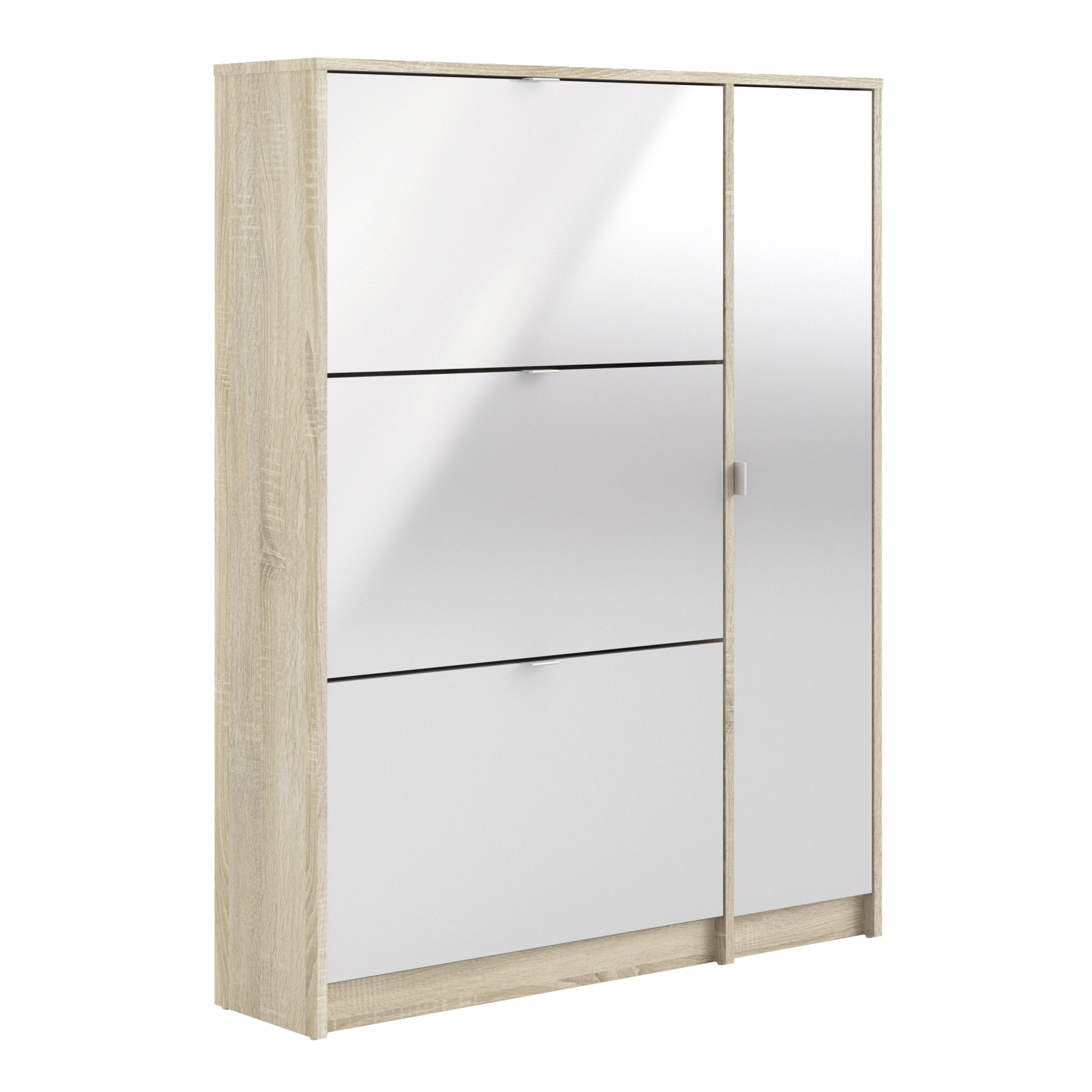 72359008akuu_1 Shoes Shoe Cabinet 3 Flip Down Doors and 2 layers 1 Door Oak structure - Image 1