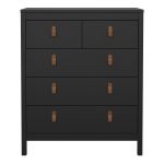Barcelona Chest 3 Drawers in Matt Black - Image 2