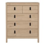 Barcelona Chest 3 Drawers in Jackson Hickory Oak - Image 2