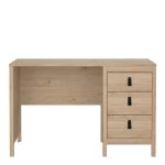 Barcelona Desk 3 Drawers in Jackson Hickory Oak - Image 2