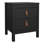 Barcelona Package - Bedside Table 2 Drawers  Chest 5 Drawers  Wardrobe - Image 2