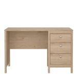 Madrid Desk 3 Drawers in Jackson Hickory Oak - Image 2