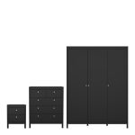 Madrid Package – Bedside Table Drawers Chest Wardrobe - Image 4