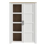 Bohol 2 Door Display Cabinet in Riviera Oak/White - Image 2